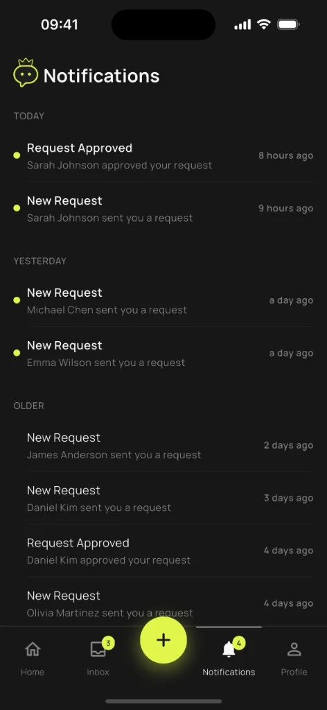 Notifications Screen
